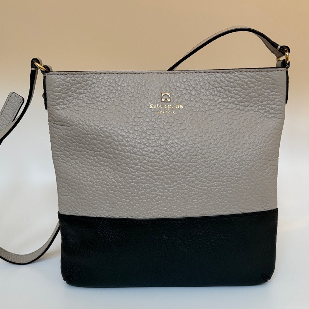 Kate Spade Two-Tone Gray and Black Crossbody Bag